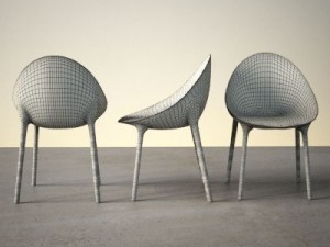 contemporary chair Modello 3D