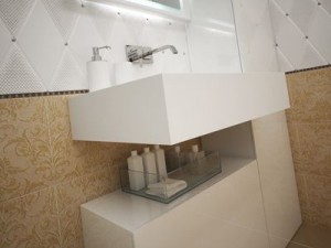 compact bathroom Modèle 3D