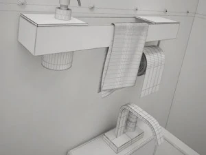 compact bathroom 3D Model