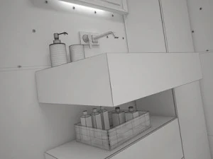 compact bathroom 3D Model