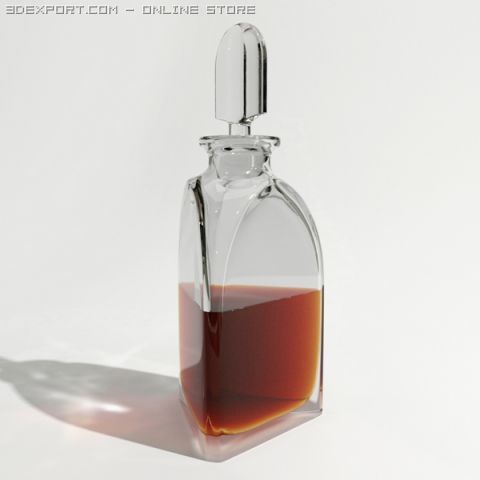whisky decanter 03 Modelo 3D .c4d .max .obj .3ds .fbx .stl .blend