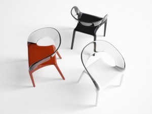 driade ring chair 3D मॉडल