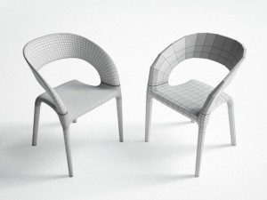 driade ring chair 3D मॉडल