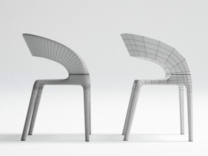 driade ring chair 3D मॉडल