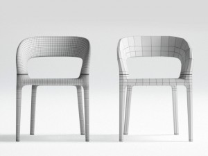 driade ring chair 3D मॉडल
