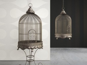 ornate antique birdcage Modelo 3D