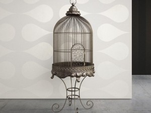 ornate antique birdcage 3D 模型