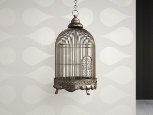 ornate antique birdcage 3D 模型