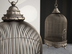 ornate antique birdcage 3D 模型