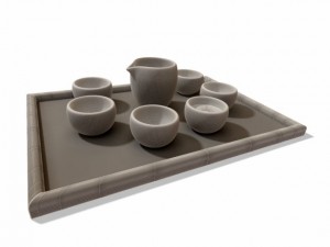glass tea set 3D Model