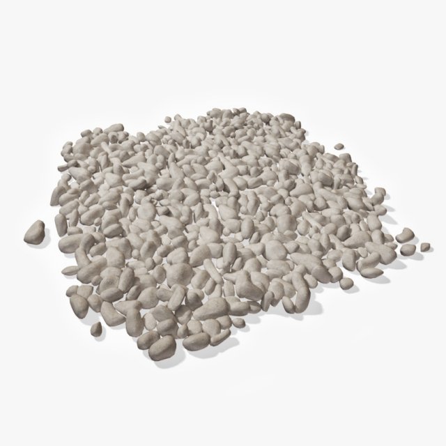 decorative pebbles Model 3D .c4d .max .obj .3ds .fbx .stl .blend 