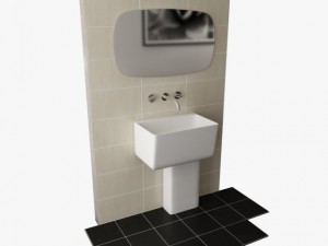bathroom set 02 Modelo 3D