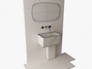 bathroom set 02 Model 3D