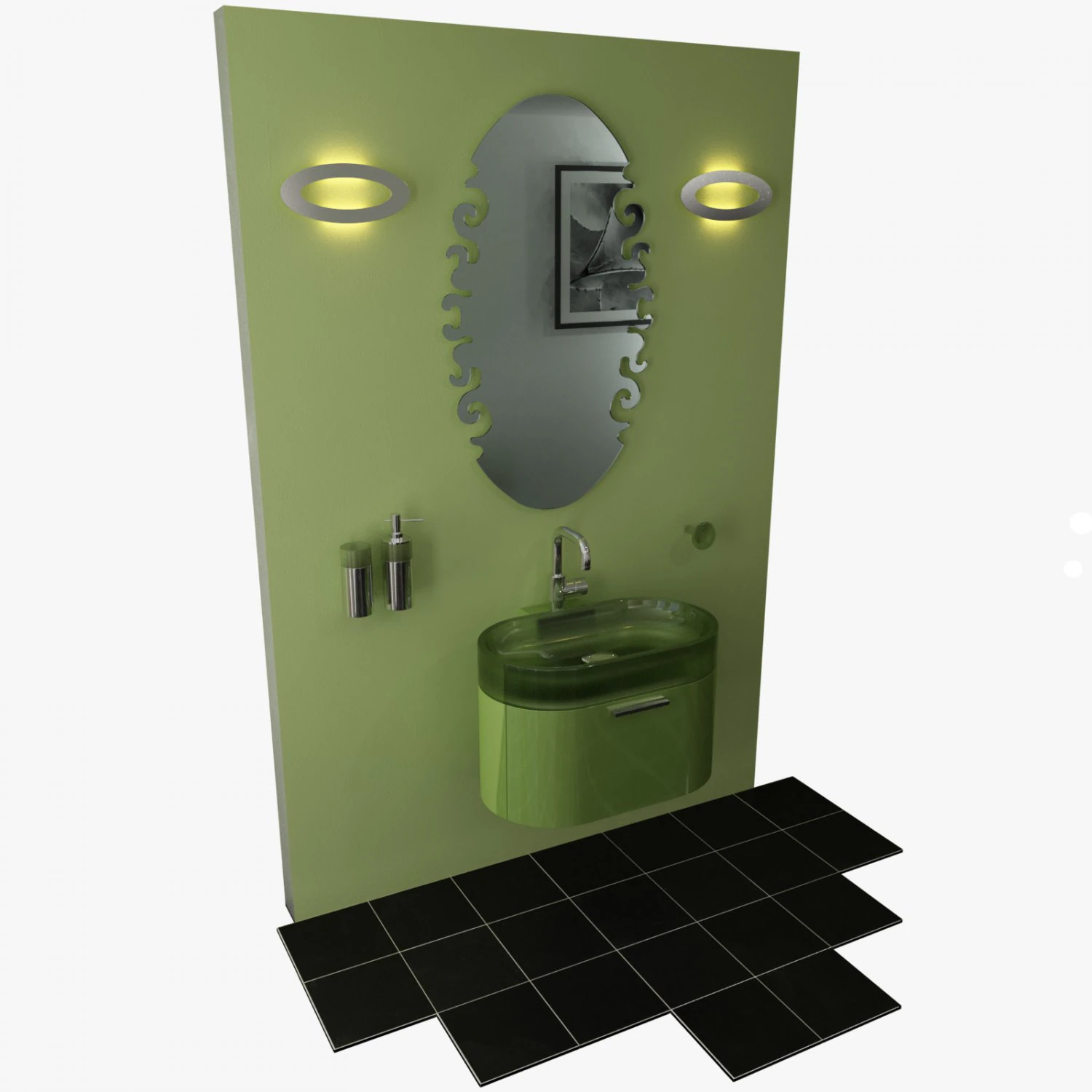bathroom set 03 3D Model .c4d .max .obj .3ds .fbx .stl .blend 