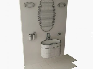 bathroom set 03 3D Model