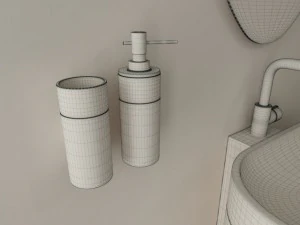 bathroom set 03 3D Model