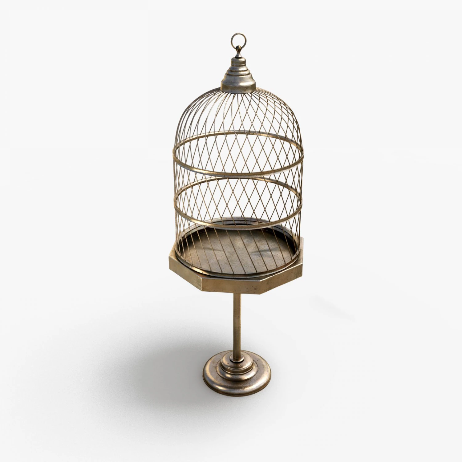 decorative birdcage 3D Model .c4d .max .obj .3ds .fbx .stl .blend 
