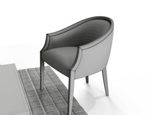 living room furniture set 01 3D मॉडल