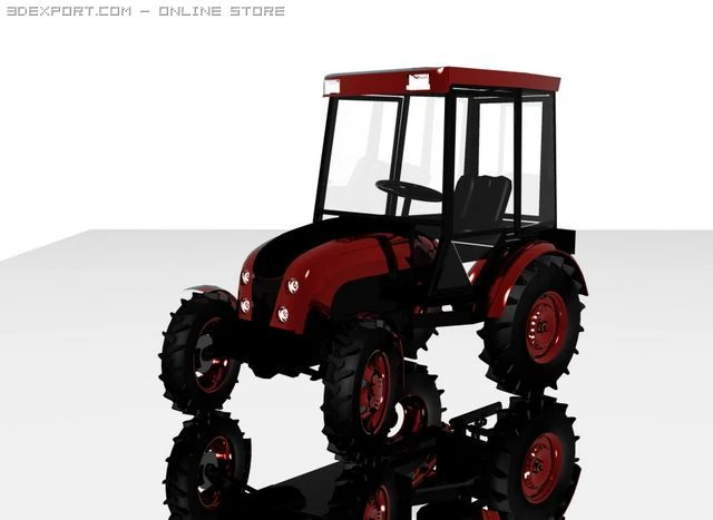 trattore Modello 3D .c4d .max .obj .3ds .fbx .stl .blend 