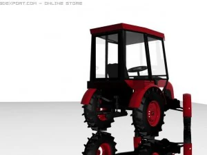 trattore Modello 3D