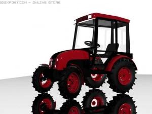 trattore Modello 3D