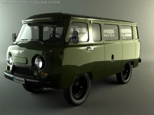 uaz bus 3D Model