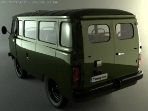 uaz bus 3D Model