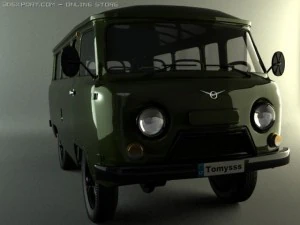 uaz bus 3D Model