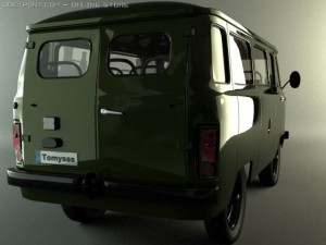 uaz bus Modello 3D