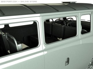 uaz bus Modello 3D
