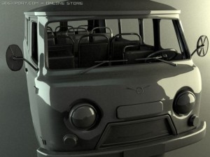 uaz bus Modello 3D