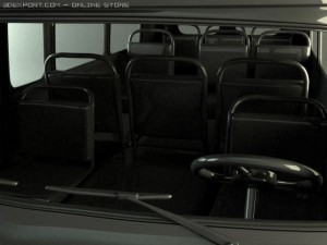 uaz bus Modello 3D