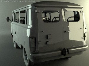 uaz bus Modello 3D