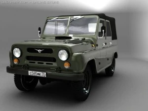 uaz jeep 3D Model