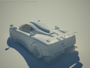 pagani zonda f tuned 3D Model