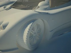 pagani zonda f tuned 3D Model