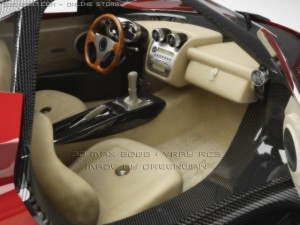 pagani zonda f with matrial 3D Модель