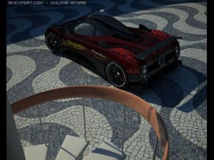 pagani zonda f with matrial 3D Model