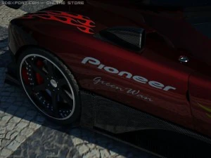 pagani zonda f with matrial 3D Model