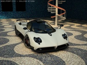 pagani zonda f with matrial 3D Model