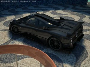 pagani zonda f with matrial 3D Model