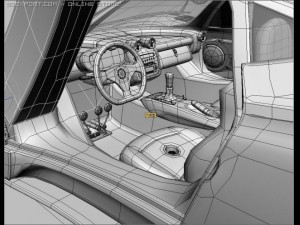 pagani zonda f with matrial 3D Модель