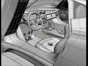 pagani zonda f with matrial 3D Model