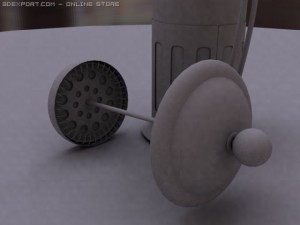 french press coffee maker 3D मॉडल