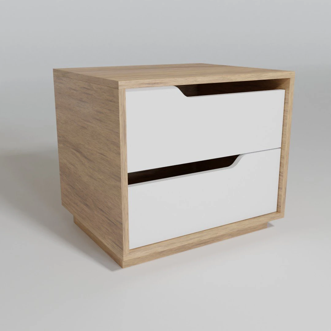 Bedside table 3D Model .c4d .max .obj .3ds .fbx .stl .blend 