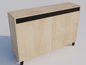 Wooden commode 3D Модель