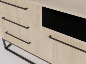 Modern wooden commode 3D Model
