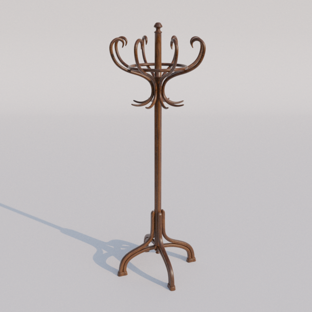 Coat rack Model 3D .c4d .max .obj .3ds .fbx .stl .blend 