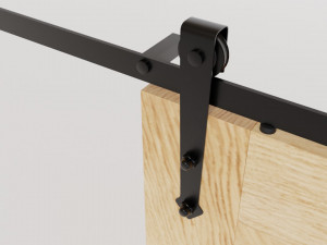 Wooden slide door 3D 模型