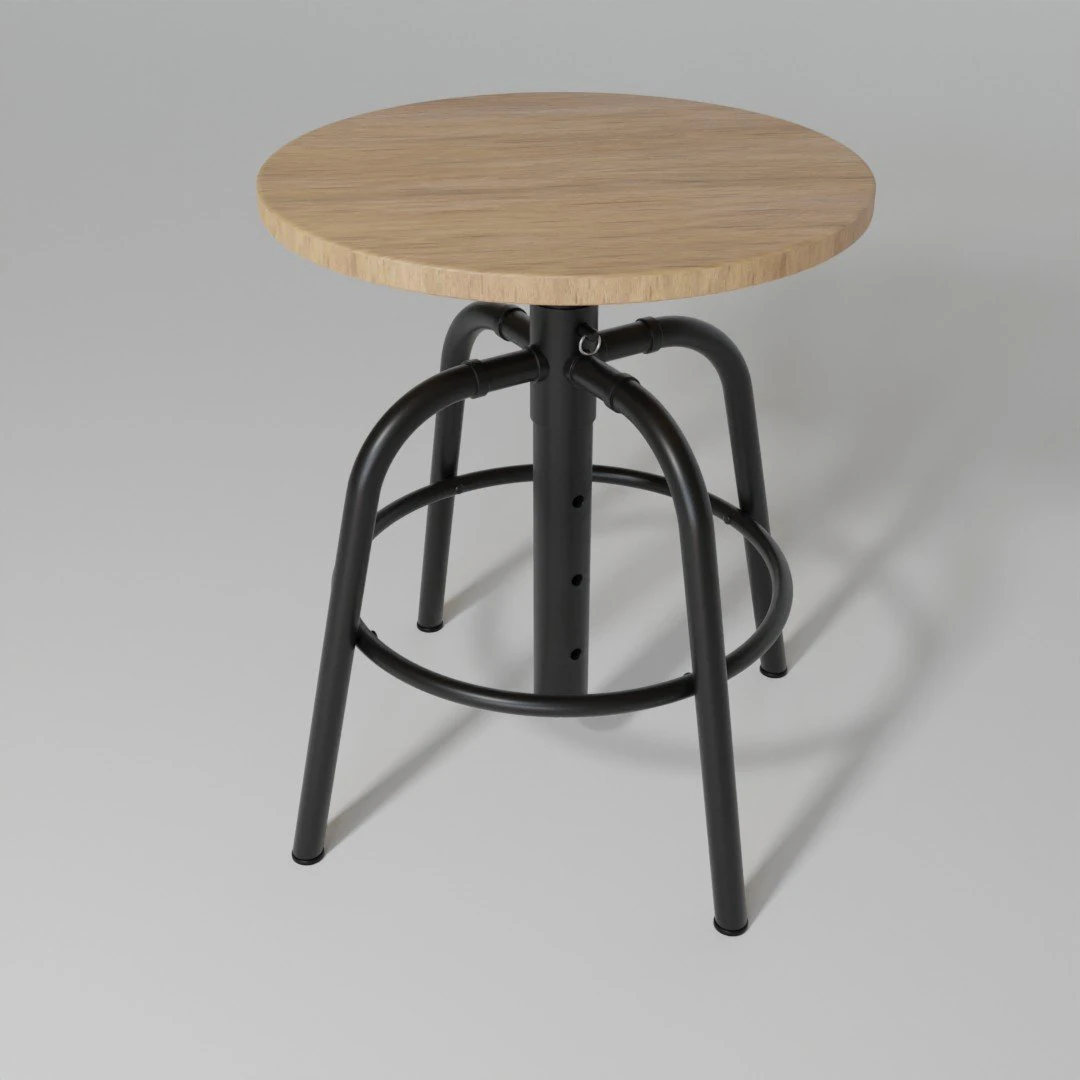 Chair stool 3D Model .c4d .max .obj .3ds .fbx .stl .blend 